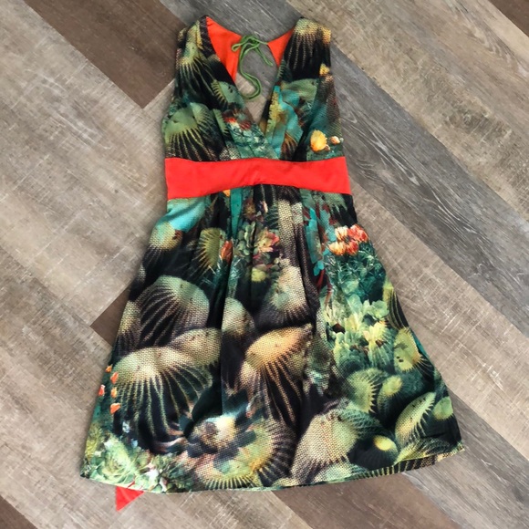 Eva Franco Anthropologie dress. Cactus print - Picture 4 of 8